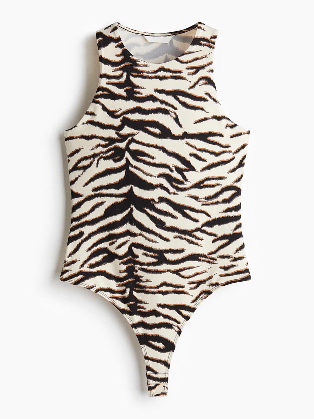 H&M Zebra Thong Bodysuit